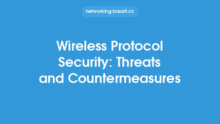 Wireless Protocol Security: Threats and Countermeasures Thumbnail
